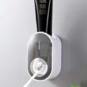 Automatic Toothpaste Dispenser Wall-Mounted and Toothpaste Rack Free/Punch Free