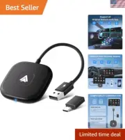 Fast-Connecting Wireless Adapter for Android Auto - Supports Multiple Devices