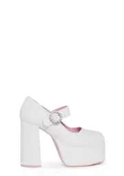 [Sugar Thrillz] What Is Love Platform Mary Janes - Eyelet