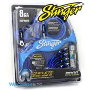 STINGER SK6681 8 GAUGE 100% OFC COPPER WIRE POWER RCA AMPLIFIER INSTALLATION KIT