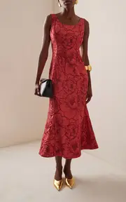 [Leo Lin] Daphne Embroidered Midi Dress