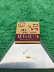 Jaeger Lecoultre Watch Gilt Baton Hands Pair, 12-M