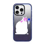 iPhone 16 Pro Impact Case MagSafe Compatible Simple Cat - 06White