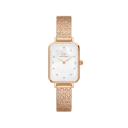 Daniel Wellington Quadro 20x26 Lumine Rose Gold Mother of Pearl White Watch