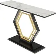 Console Table, Couch Table, Rock Slab Table Top, Narrow Hallway Tables for Entryway