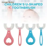 在飛比找蝦皮購物優惠-Children U-Shape Toothbrush Ba