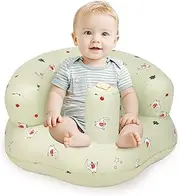 AirSwim Inflatable Seat for Baby 3 Months and Up, Chair With Built-in Pump, Simplified Version of Blow Up Chair, Seats for Infants Sitting Up, Elephant