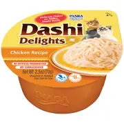 Inaba Cat Food Dashi Delights Chicken in Dashi Broth - 6 x 70g Cups