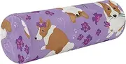 Long Bolster Pillow for Bed Down Neck Roll Pillow Round Pillow Chair Cushion Cylinder Pillows Decorative Lumbar Support for Bed Cute Dogs