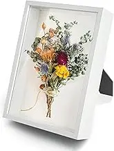 Shadow Box Frame Display Case, 3D Picture Frame, Display Case Box for Memorabilia, Baby Items, Wedding Memories, Crafts, Tickets and Photos (A4 White)
