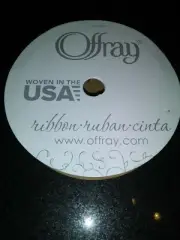 Offray Ribbon Purple 3/8 in x 3 yd