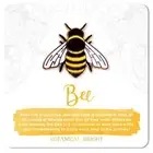 Bee Enamel Pin - Gold Plated Base