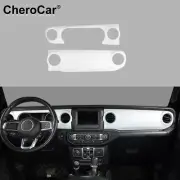 ⭕Dash Board Air Vent Frame Trim Strip Bezel Plate For Jeep Wrangler JL 18+ White