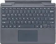 Type Cover for Microsoft Surface Pro 8, 9, 10,X or 11, Portable Slim Wireless Keyboard with Touchpad Tablet Keyboard (Black, No Backlit)