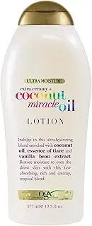 OGX Extra Creamy + Coconut Miracle Oil and Vanilla Bean Extract Body Lotion, 577 ml