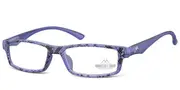 Square Full Rim Plastic Women’s Glasses Blue, Size +1.00 - Lenses Included - Private Health Rebate - Blue Light Block Available - SmartBuy Readers