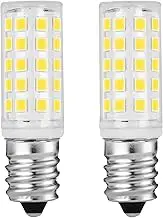 2-Pack 4W E14 Edison LED Light Bulb -AC 220-240V E14 Screw Cap Pygmy Lamps European E-14 Base for Microwave Oven Range Hood Bulbs -Turkish Moroccan Lamp Bulb (3000K Warm White)
