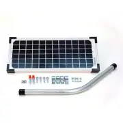 Mighty Mule Solar Panel Kit Electric Gate Opener Low Voltage Wire Steel 10 Watt