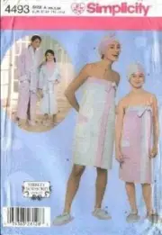 Simplicity Sewing Pattern 4493 Mother Daughter Spa Accessories Size XS-M