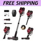 Lightweight 55-Minute Runtime Vacuum with Anti-Tangle Brush for Pets & Carpets