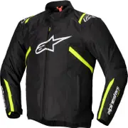 Alpinestars T-SPS V2, textile jacket waterproof , color: Black/White/Neon-Yellow , size: M