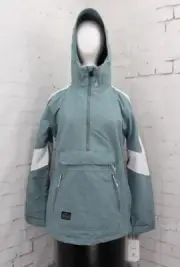 Volcom Mirror Pullover Snowboard Jacket, Womens Extra Small / XS Green Ash New