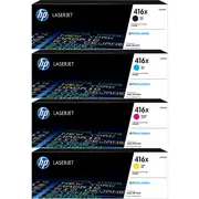 HP 416X Toner Ink Cartridge High Yield Black/Cyan/Magenta/Yellow Set LaserJet Pro Genuine