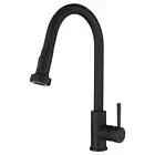 Kitchen Mixer Tap Pull Out Matte Black 360° swivel Spout 2-Mode Sprayer