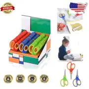 48-Pack of Colorful 5" Kids Scissors with Soft Touch Handles - Ideal for Crafts