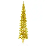 Gold Half Christmas Tree 180cm with Stand Artificial Holiday Decor