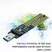 NVMe to USB Adapter, M.2 SSD to USB 3.1 Type-A Card, PCIe Key UK Based Hard W9J9