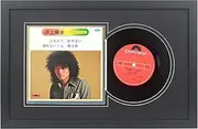 Mxtallup 7" Vinyl Record Frame for the Wall 7 "Jukebox Record Frame with Double Black-Black Matting, Displays 7" LP Record and 7x7-inch Cover, 7" Music Album Frame (LP1016BB)