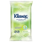 Kleenex Anti-Bacterial Wipes 15's