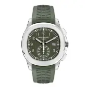 Patek Philippe Aquanaut Watch 42MM Green Arabic Numerals Dial White Gold