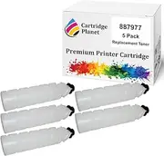 Cartridge Planet 5 Pack Compatible Toner Cartridge for Ricoh 887977 TYPE-2210D (8,000 Pages) for Ricoh Aficio 220 270 AP 2700 AP 3200