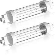 Lamptobe 2×300W R7S Heat Lamp Bulbs, 118MM Gantry Lights Jacketed Food Heat Bulbs Warm White 2700K, Catering Halogen Heat Lamp Bulb 240V for Kitchen,Catered Event.