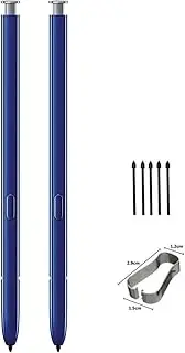 2PCS Galaxy Note 10 Pen (Without Bluetooth) Replacement for Galaxy Note 10 Note10 Note 10 Plus Note 10+ Note 10 + 5G Stylus Touch S Pen +Replacement Tips/Nibs (Glow/Silver)