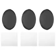 105mm Lens Cap, 3 Pack Sides Pinch Snap Camera Lens Cover for Front Lens