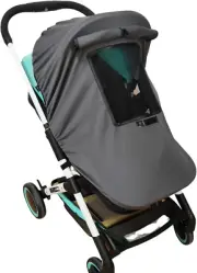Universal Buggy Pram Sunshade,Baby and Toddler Buggy Sun Cover with Viewing W...