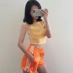 現貨 ADIDAS 3-STRIPES SHORTS 橘色 橘 運動短褲 休閒 短褲 DH3196