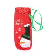 3PC Snowman Christmas Dinner Table Decoration Champagne Wine Bottle Bag