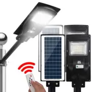 NNEDSZ Leier 80 LED Solar Street Light 90W Flood Motion Sensor Remote Outdoor Wa