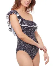 Profile by Gottex Bash One Shoulder One-Piece Swimsuit 46 (16)