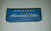 Vintage "Sentinel" Absorbent Cotton (Sterilized)- Mid-Century- new in box.