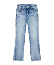 logo-patch bootcut jeans 27/30 Blue