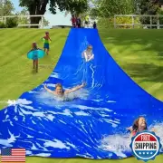 pdpdoc Water Slide, 30 x 6 ft Heavy Duty Extra Long Lawn Water Slide w/Gromme