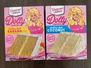 Duncan Hines Dolly Patron’s Banana & Coconut Cake Mixes - 1 Box Each
