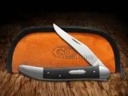 Case xx Knives Tony Bose Old Dog Ebony Wood 154CM 10793 Stainless Pocket Knife