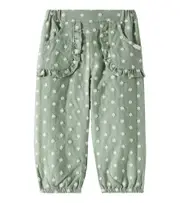 [Tartine et Chocolat] Tartine et Chocolat Baby cotton and linen pants M 18 green
