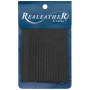 Realeather(R) Crafts Deerskin Fringe 2"X3" 2/Pkg-Black SF0203-1000